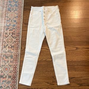 Never worn Madewell high rise skinny crop jeans size 28